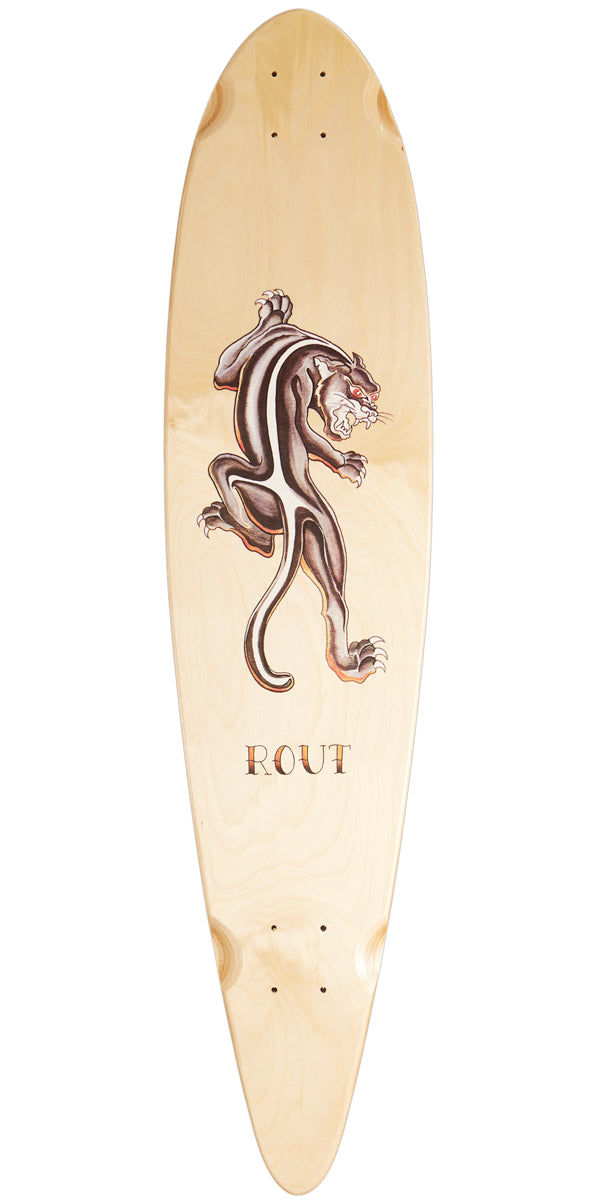 Deck Longboard Blanc Yocaher Pintail - Bleu Teinté (DECK SEULEMENT