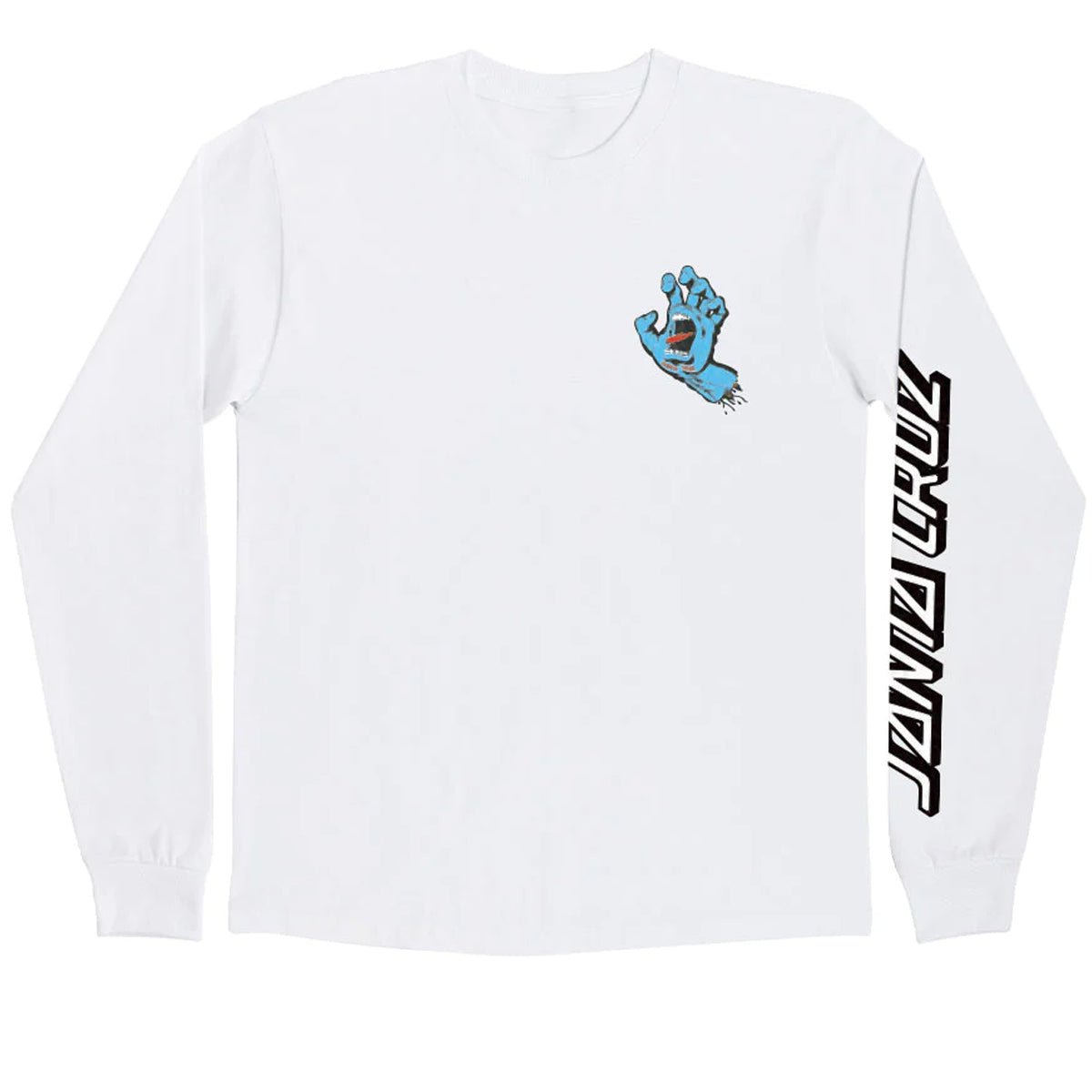 Santa Cruz Screaming Hand Long Sleeve T-Shirt - White image 1