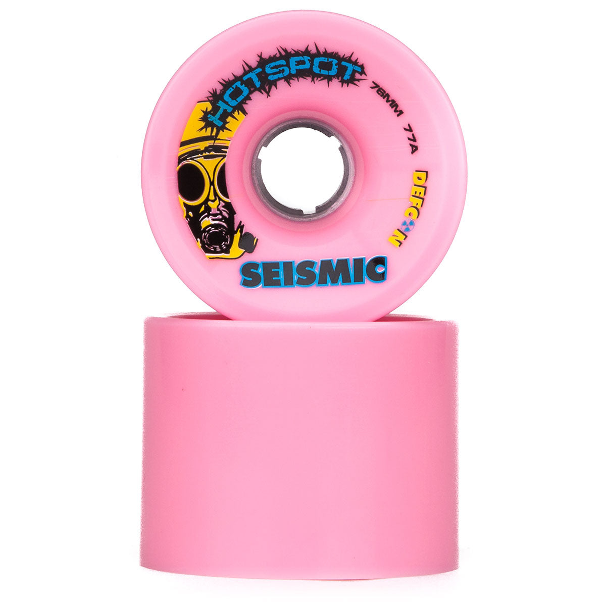 Seismic Hot Spot 77a Longboard Wheels - Bubblegum - 76mm image 2