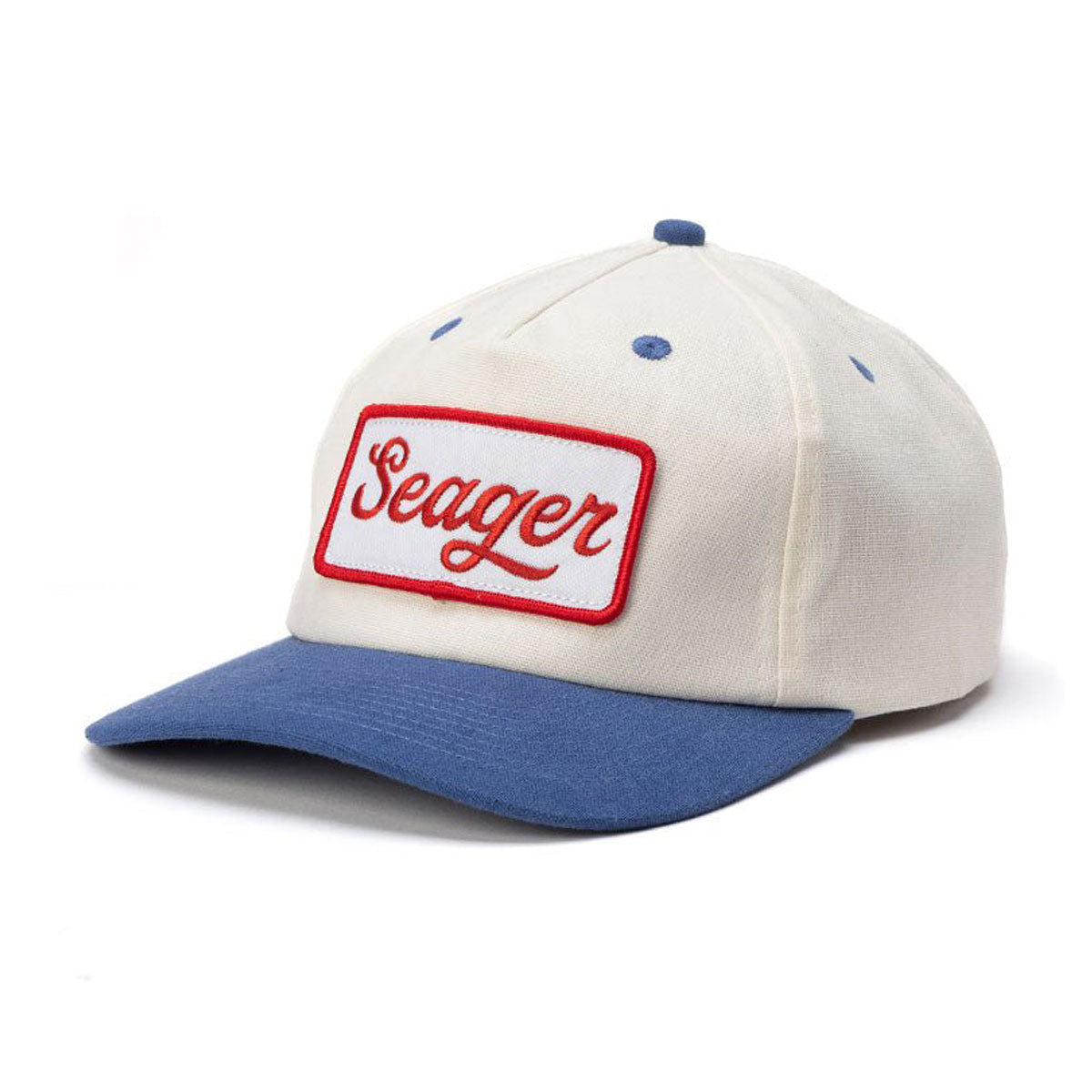 Seager Uncle Bill Snapback Hat - Cream/Blue image 1