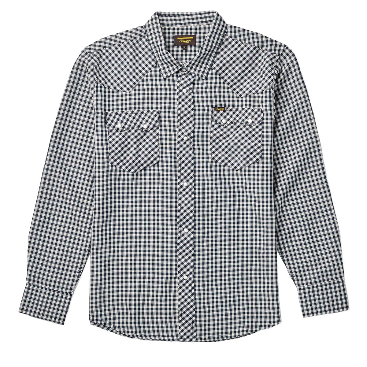 Seager Sawtoof Long Sleeve Shirt - Blue Check image 1