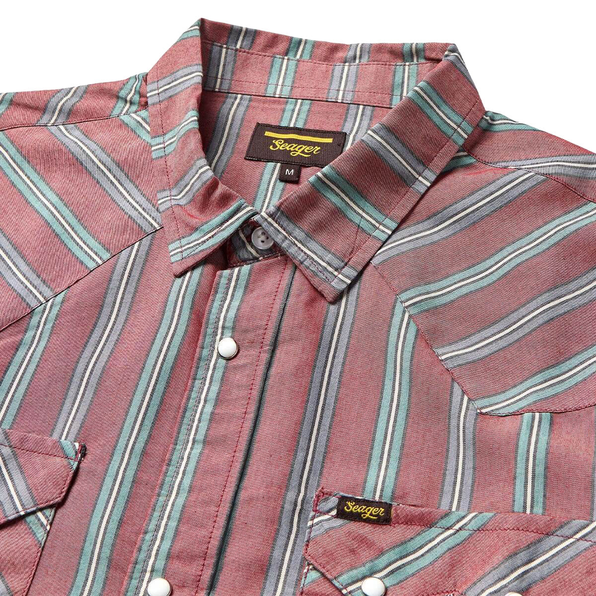 Seager Sawtoof Long Sleeve Shirt - Red Rock Stripe image 2