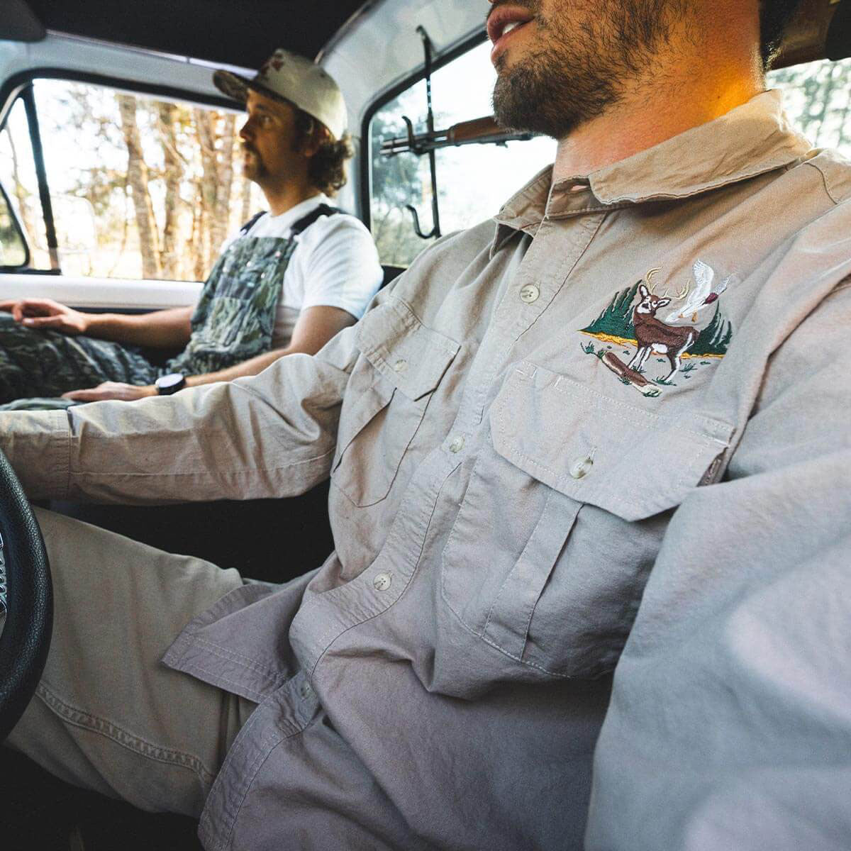 Seager Chief Long Sleeve Over Shirt - Cement image 5