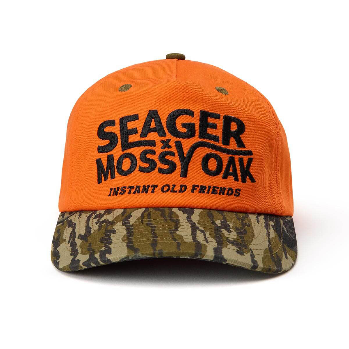 Seager I.O.F. Snapback Hat - Orange/Camo image 3