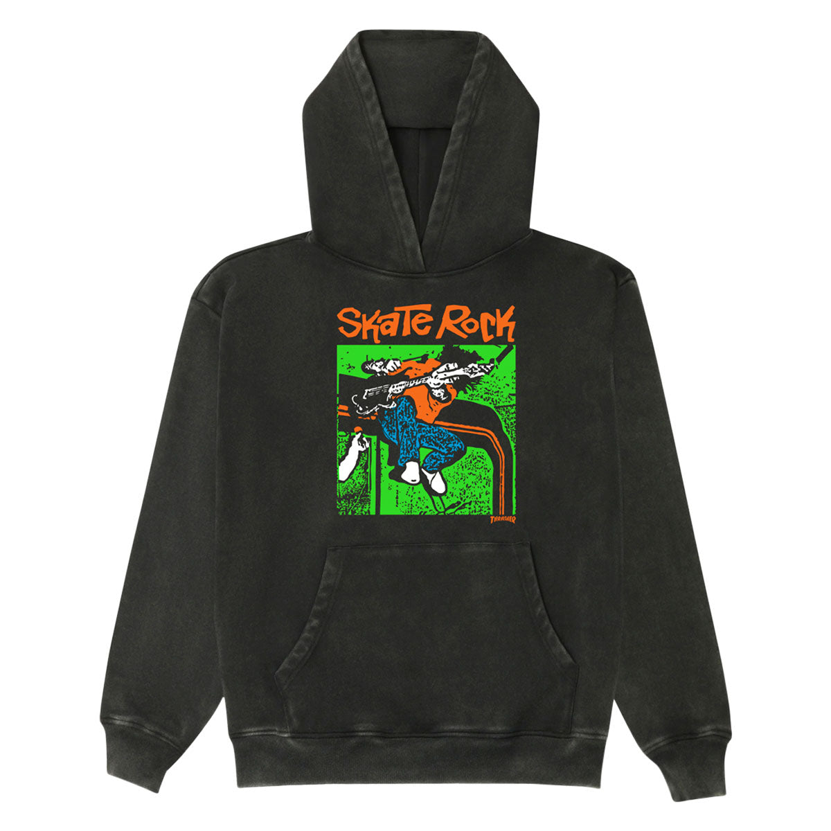 Thrasher Skate Rock Vol II Vintage Hoodie - Black image 1