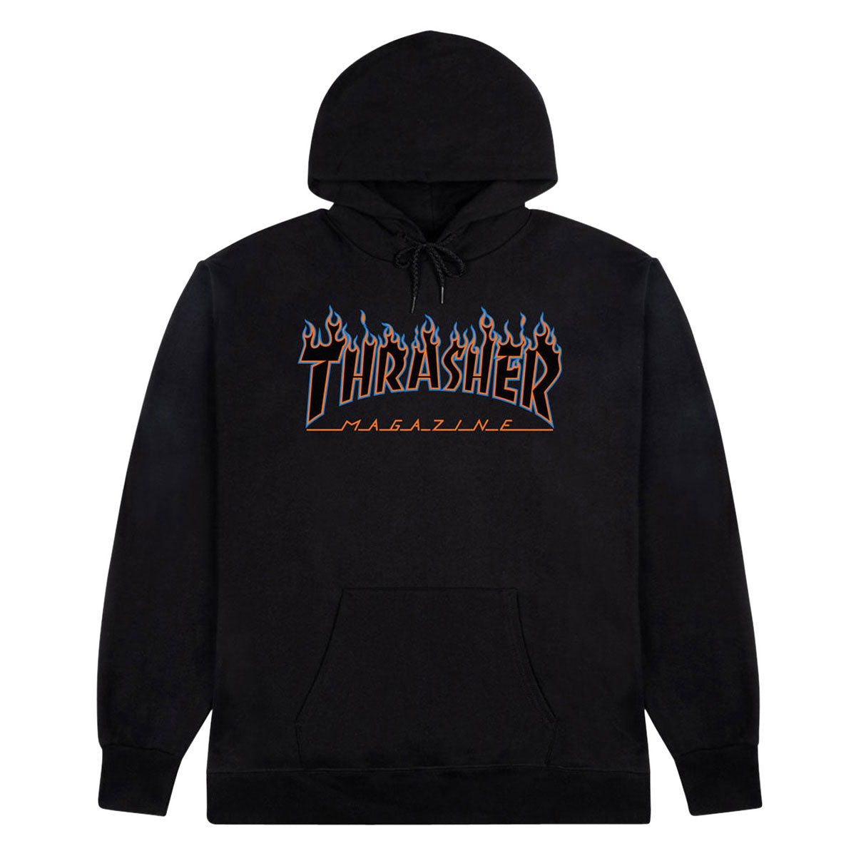 Thrasher Flame Hoodie - Blue/Orange image 1