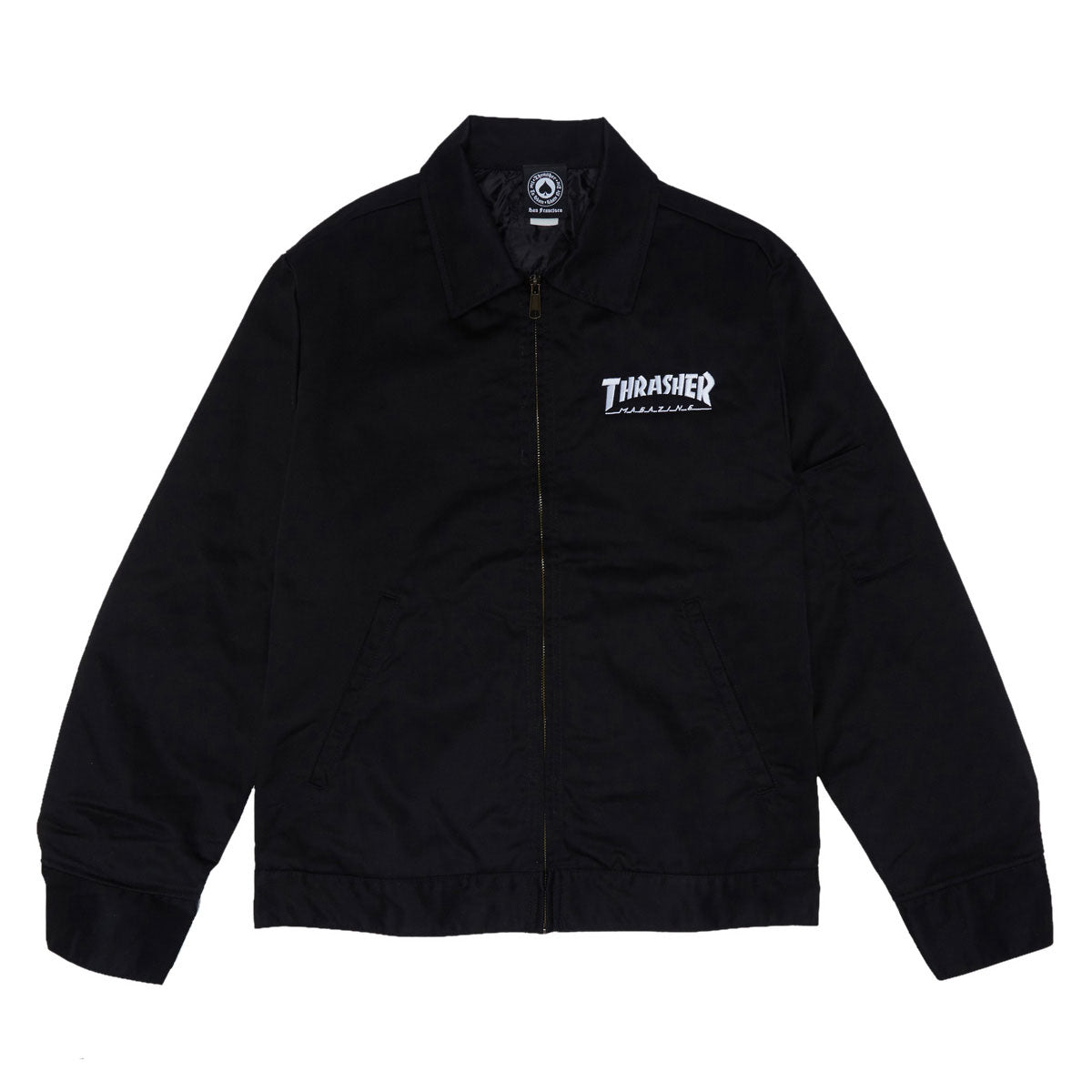 Thrasher Embroidered Mag Mechanic Jacket - Black image 1