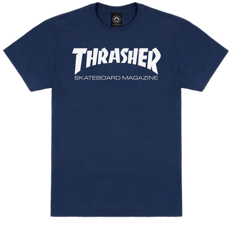 Thrasher Skate Mag T-Shirt - Navy/White