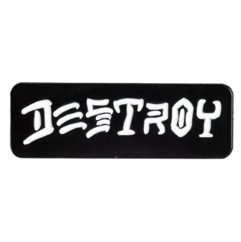 Thrasher Destroy Pin - Black