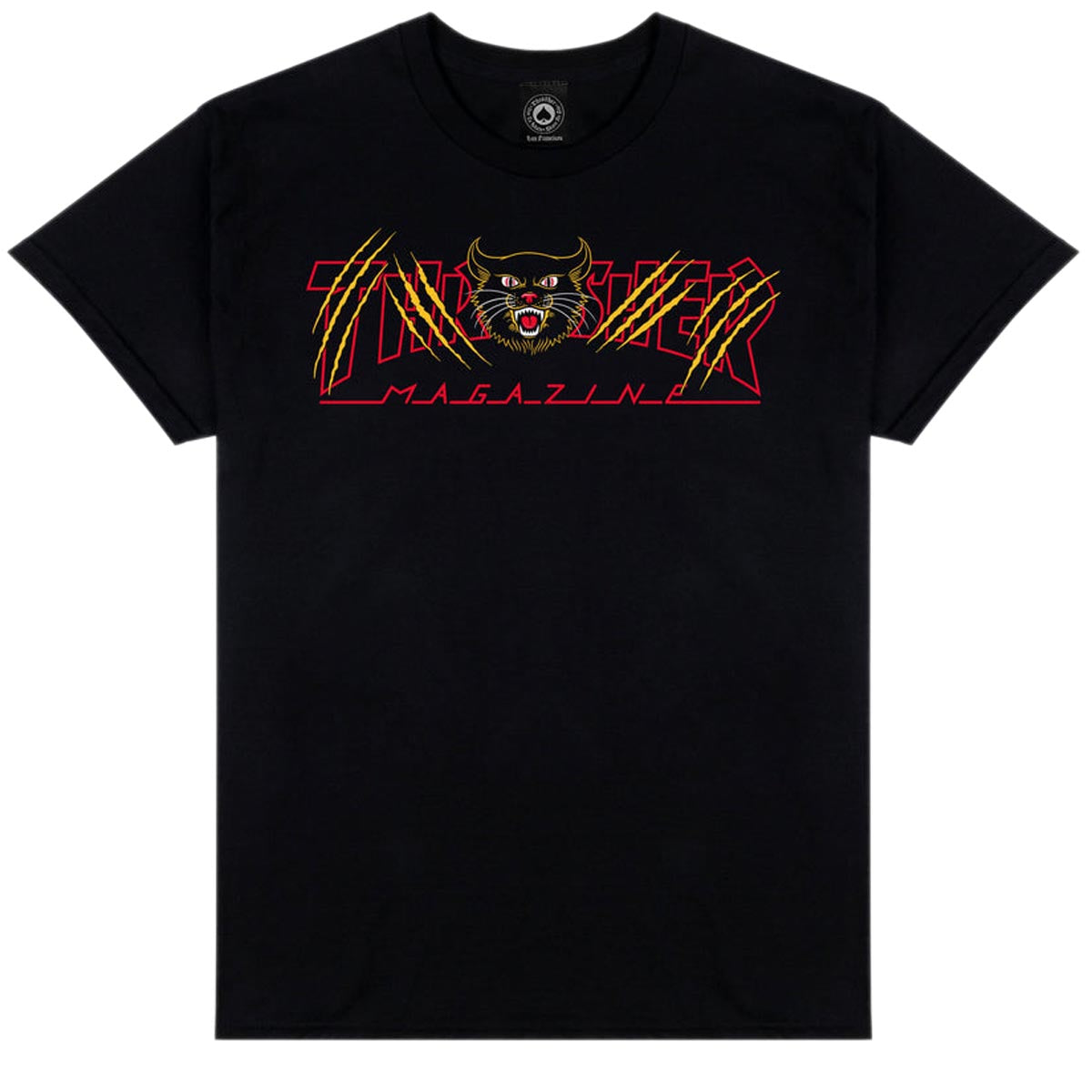 Thrasher Gato T-Shirt - Black image 1