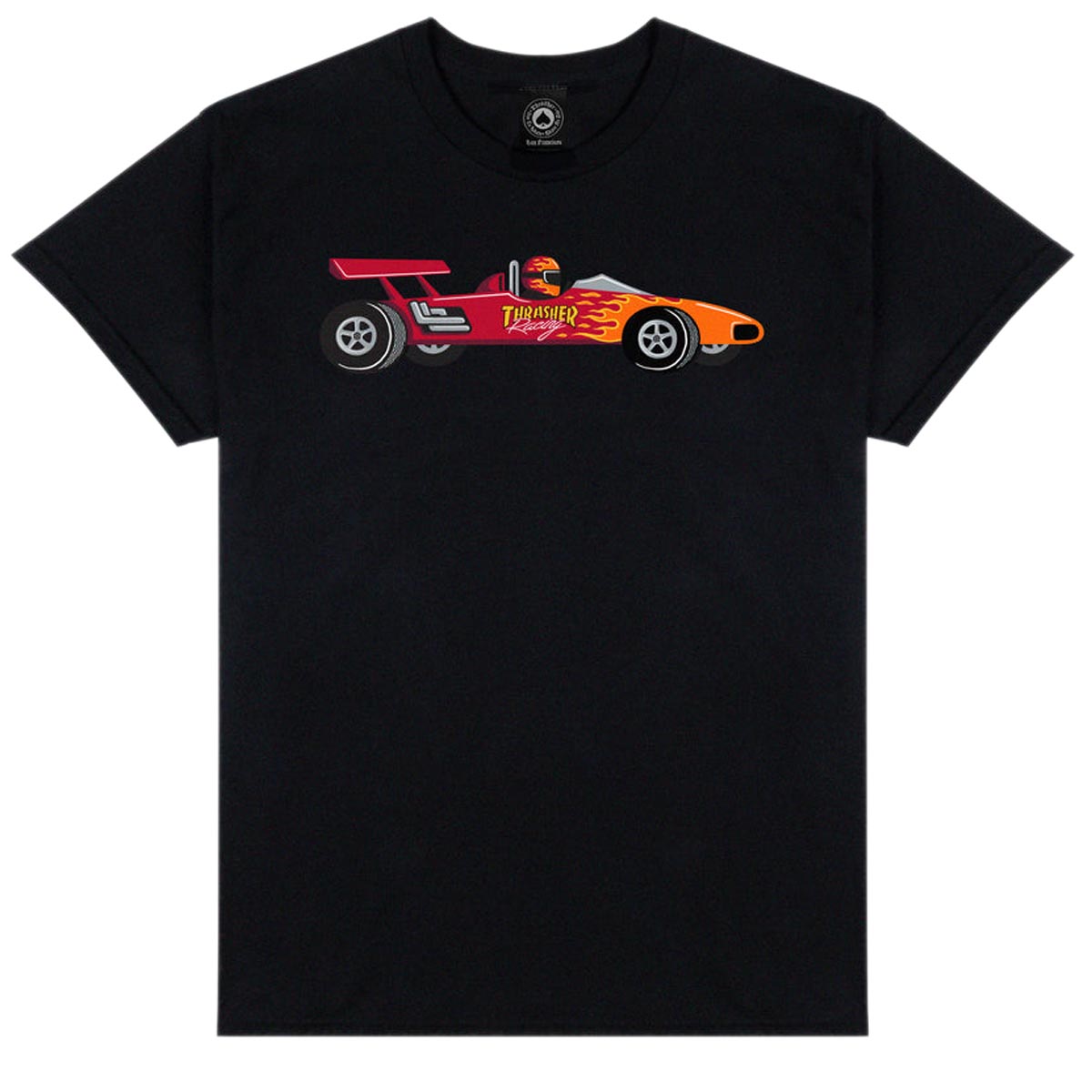 Thrasher Racecar T-Shirt - Black image 1