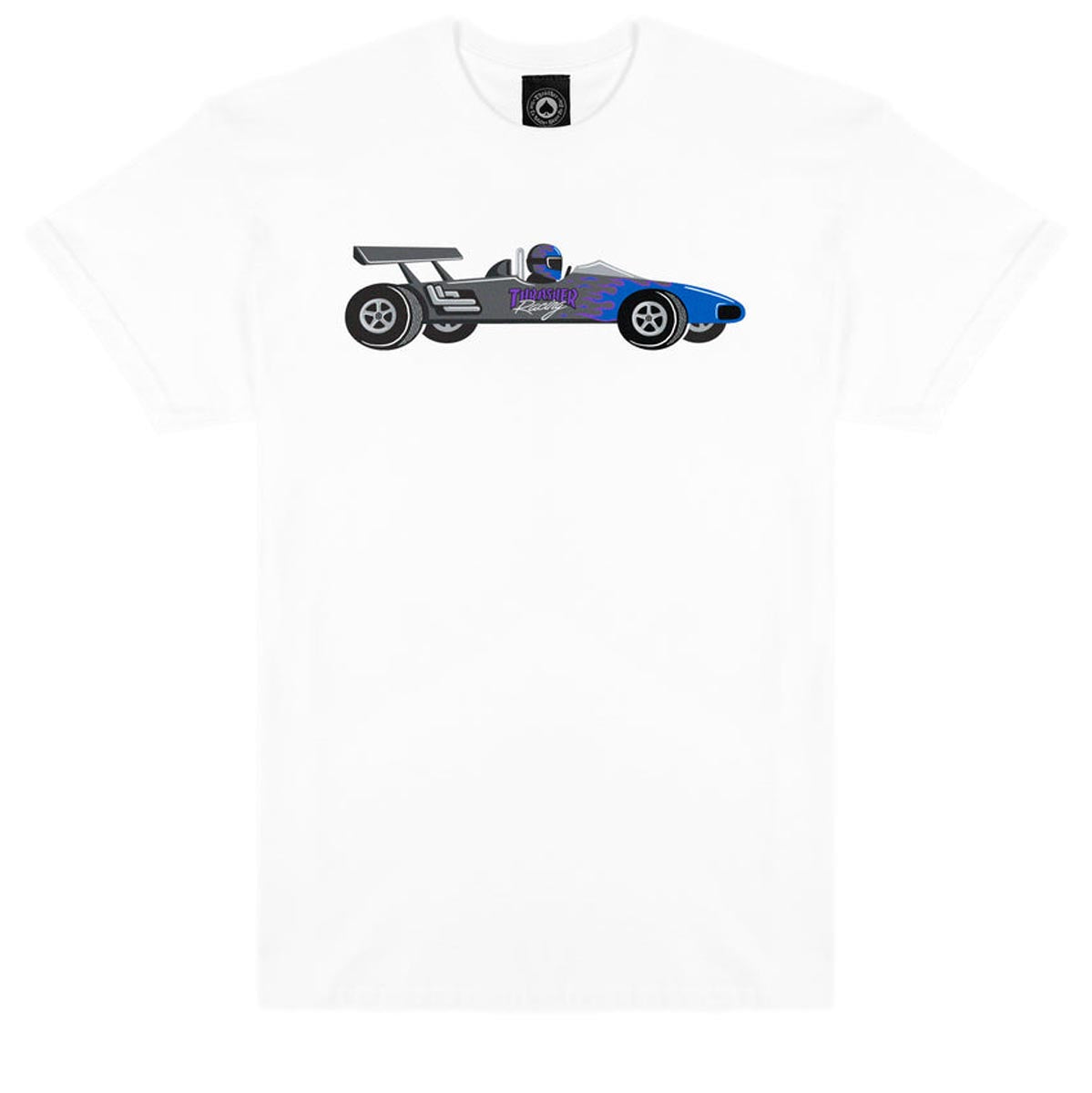 Thrasher Racecar T-Shirt - White image 1