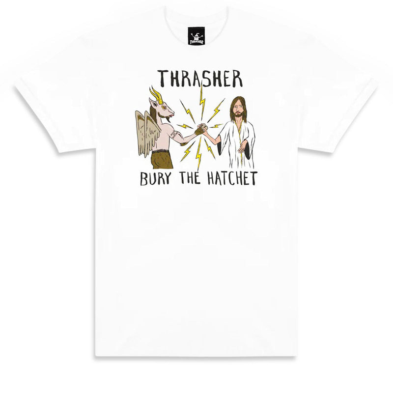Thrasher x Toy Machine BTH T-Shirt - White