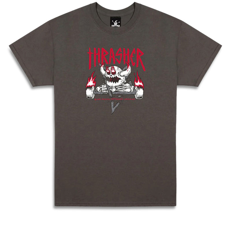 Thrasher x Toy Machine Monster-Gram T-Shirt - Charcoal