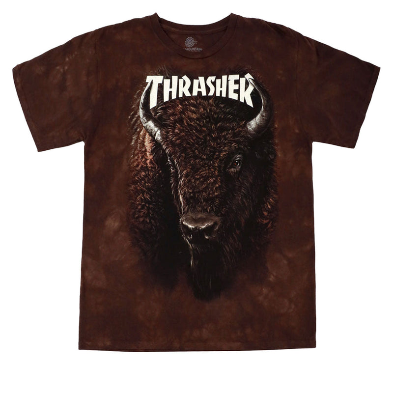 Thrasher Bison T-Shirt - Brown