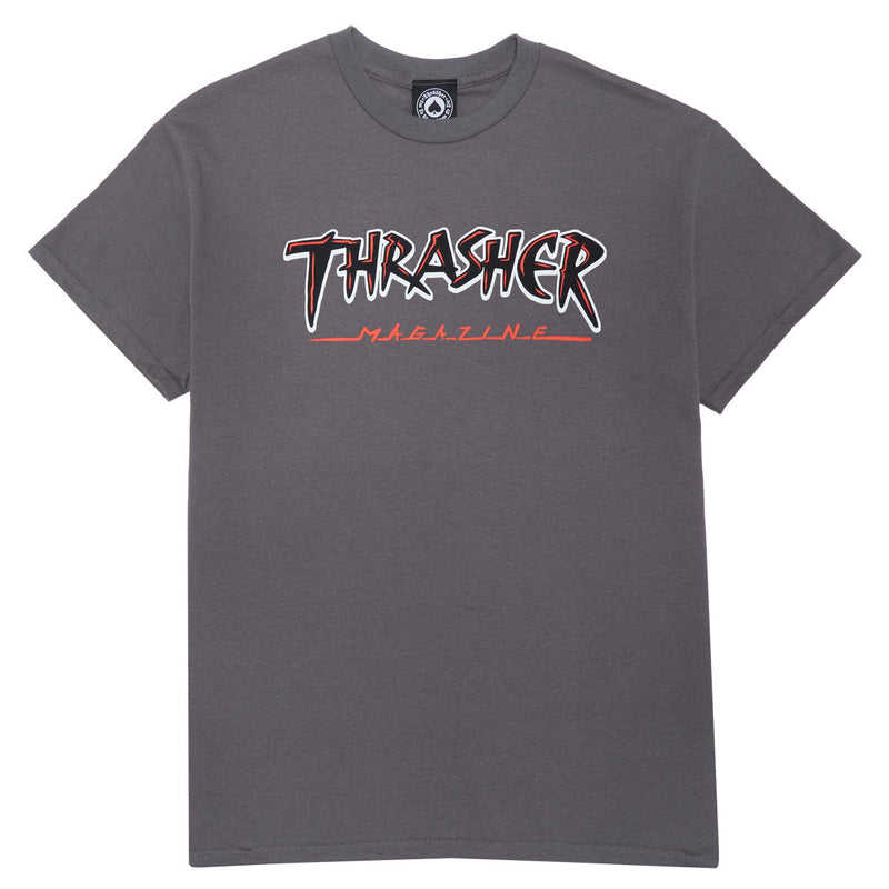 Thrasher Slash T-Shirt - Charcoal
