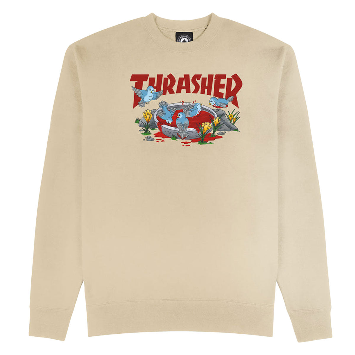 Thrasher Blood Bath Sweatshirt - Sand image 1