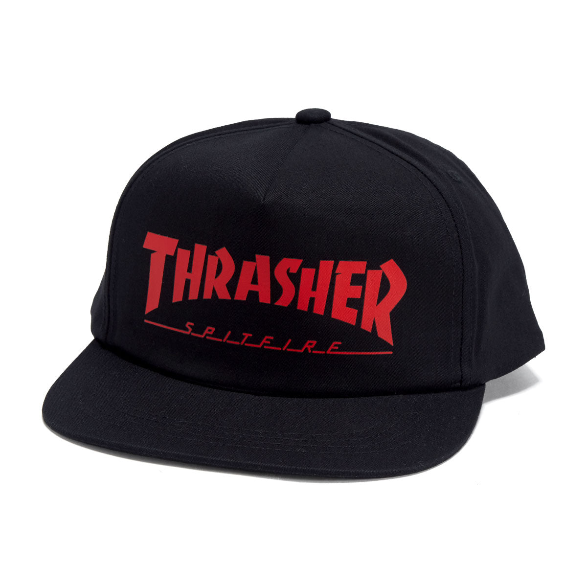 Thrasher x Spitfire Snapback Hat - Black image 1