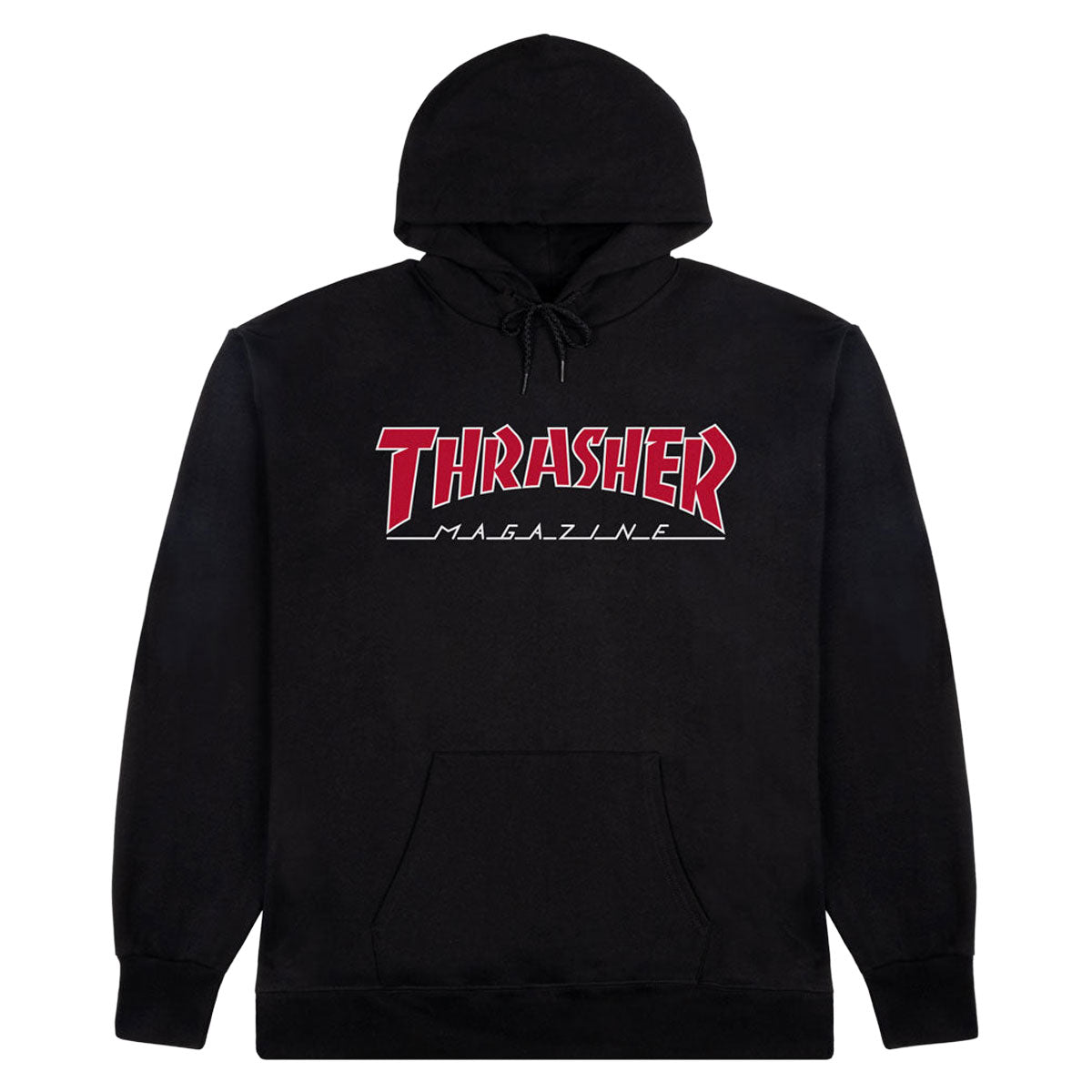 Thrasher Outlined Hoodie - Black/Red image 1