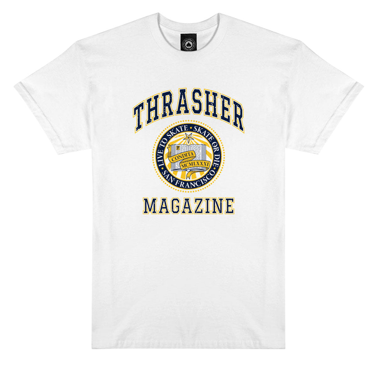 Thrasher Dropout T-Shirt - White image 1