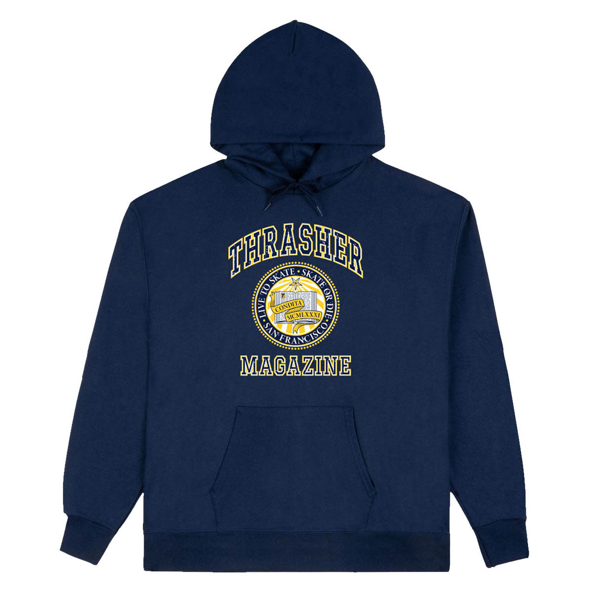 Thrasher Dropout Hoodie - Navy image 1