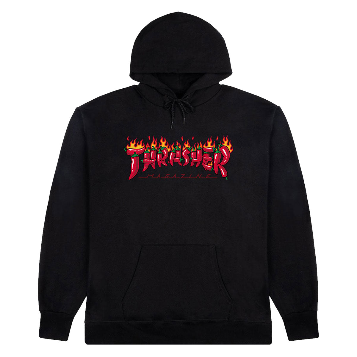 Thrasher Fuego Hoodie - Black image 1