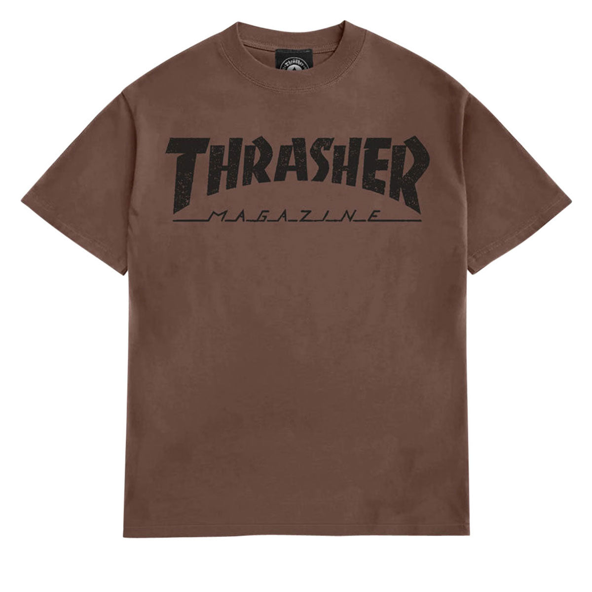 Thrasher Mag Logo Vintage T-Shirt - Chocolate image 1