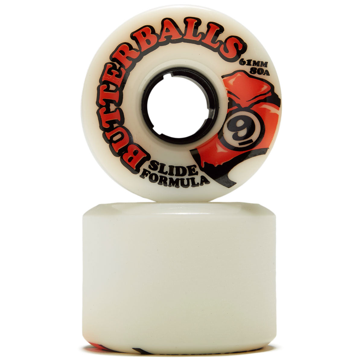 Sector 9 Butterballs 80a Longboard Wheels - White - 61mm image 2