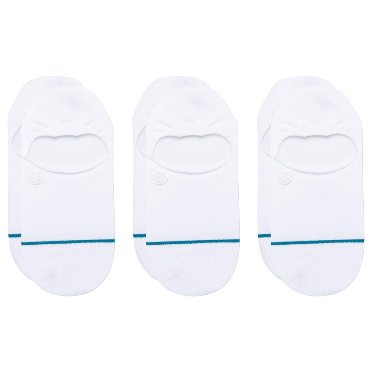 Stance Icon No Show 3 Pack Socks - White image 1