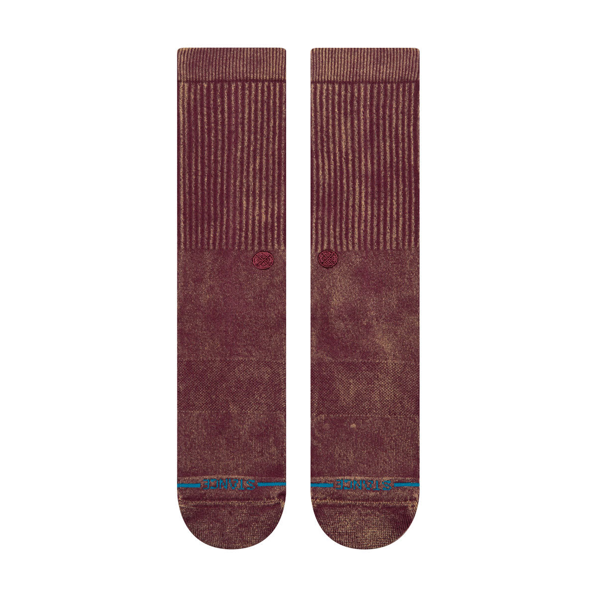 Stance Icon Dyed Crew Socks - Fig image 2
