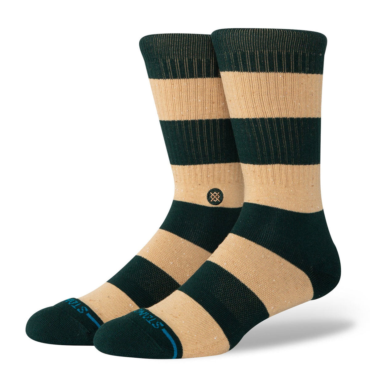 Stance Nep Stripe Crew Socks - Pine image 1