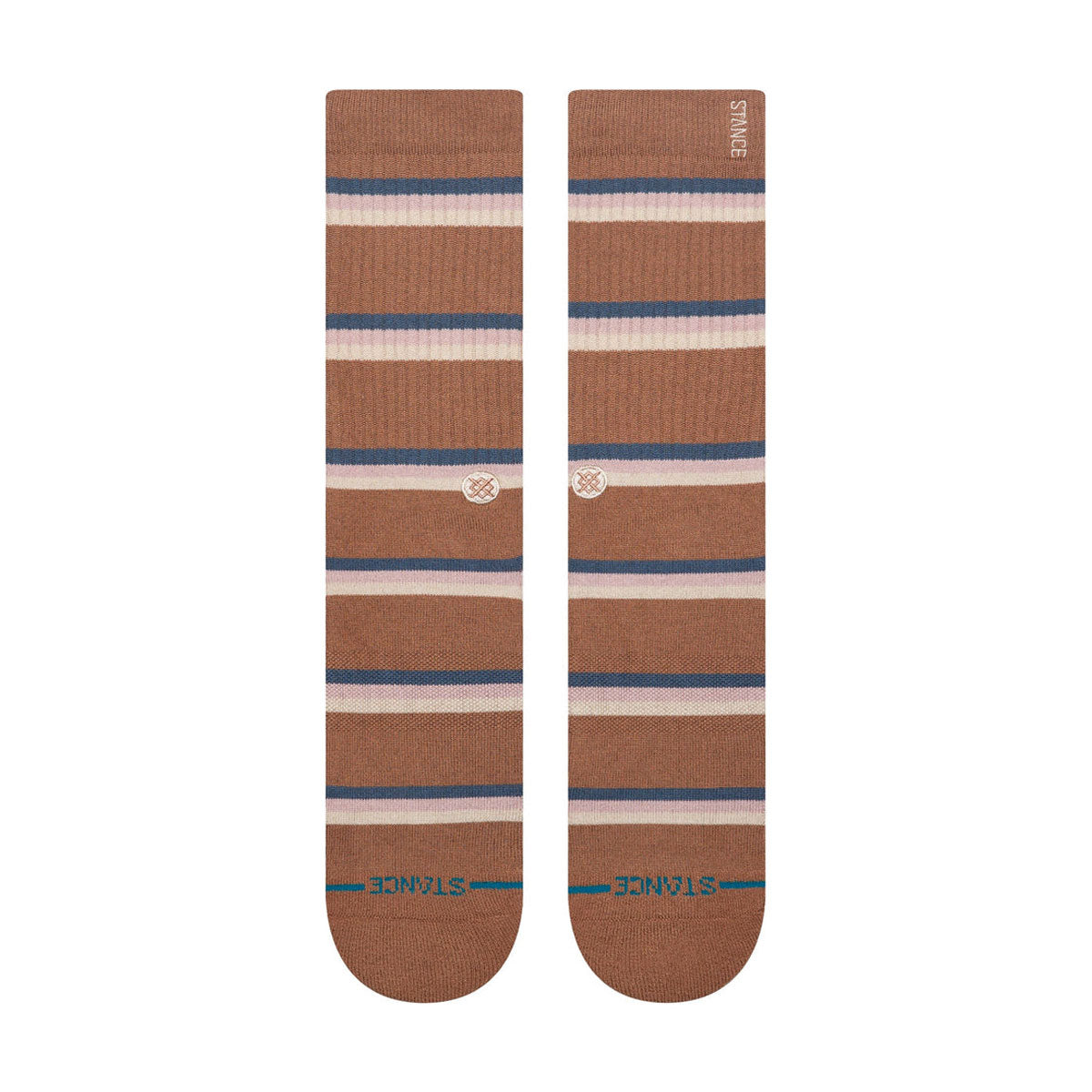 Stance Strata Crew Socks - Brown image 2