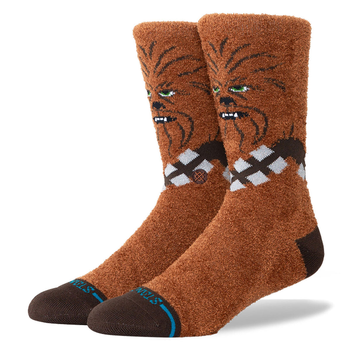 Stance Chewie Crew Socks - Brown image 1