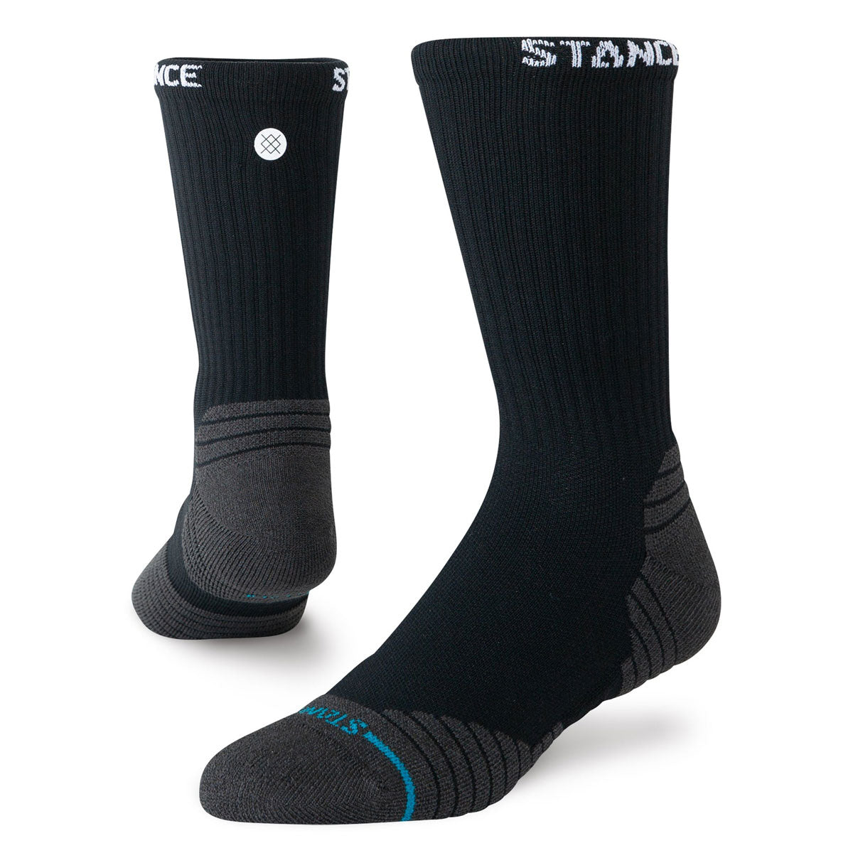 Stance Golf Ribbed Mid Crew Socks - Black image 1