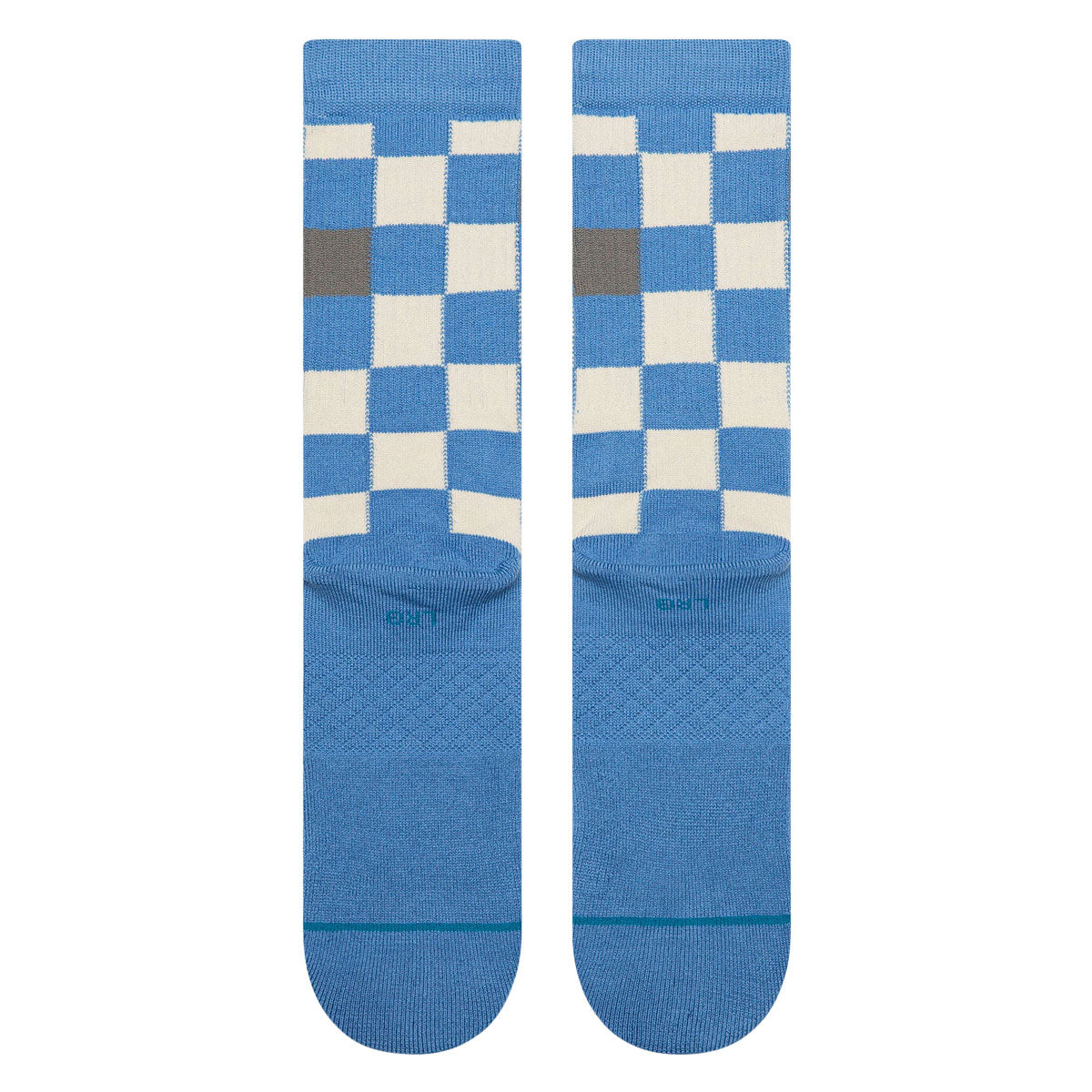 Stance Chef Check Crew Socks - Capri Blue image 3