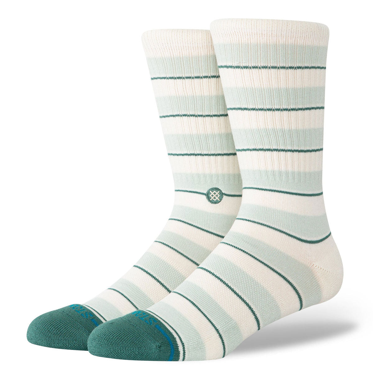 Stance Striped It Crew Socks - Teal image 1
