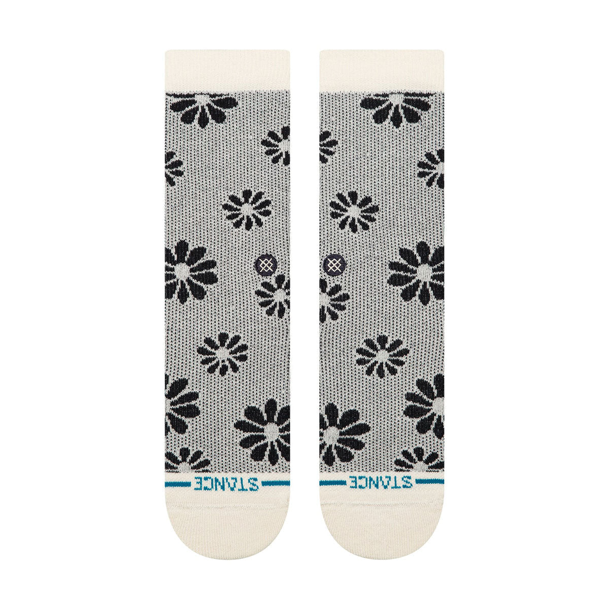 Stance Floral Stitch Crew Socks - Ivory image 2