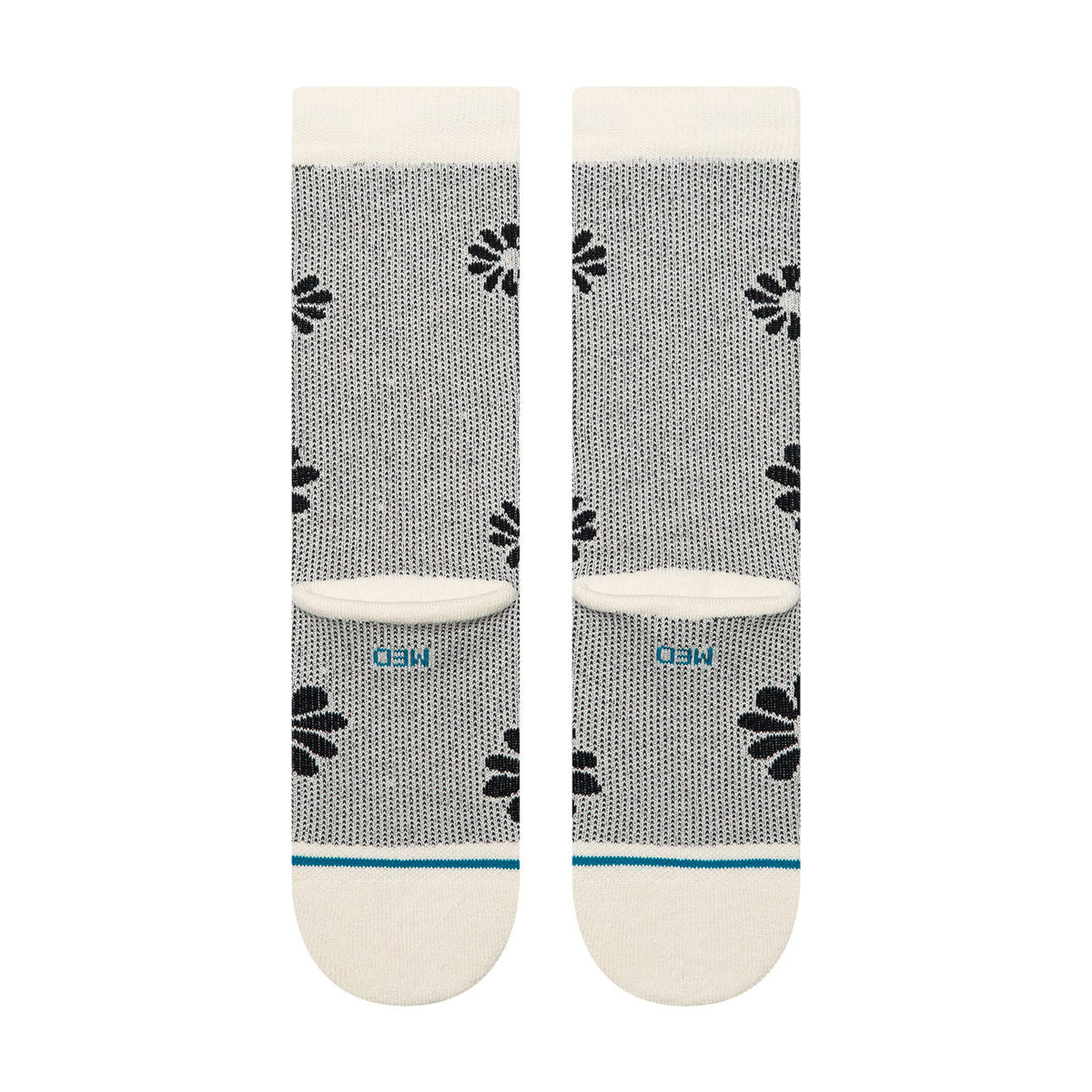 Stance Floral Stitch Crew Socks - Ivory image 3