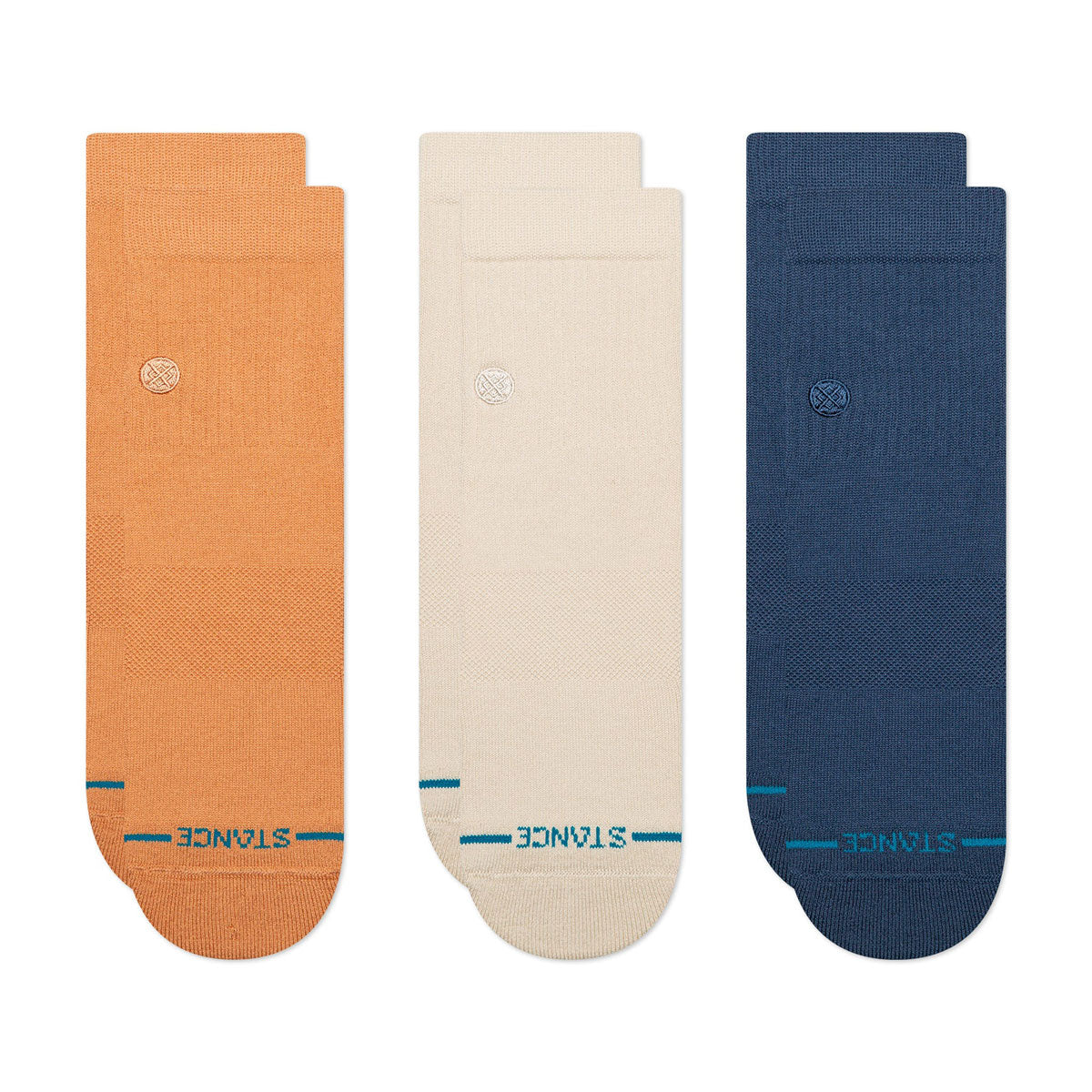 Stance Icon Quarter 3 Pack Socks - Mango image 3