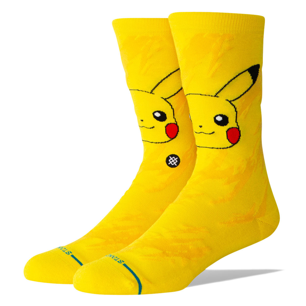 Stance Pikachu Bolt Crew Socks - Yellow image 1