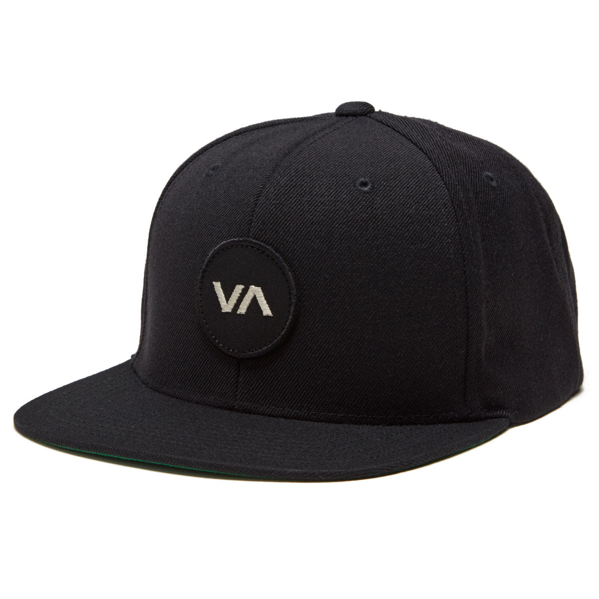 RVCA VA Patch Snapback Hat - Black image 1