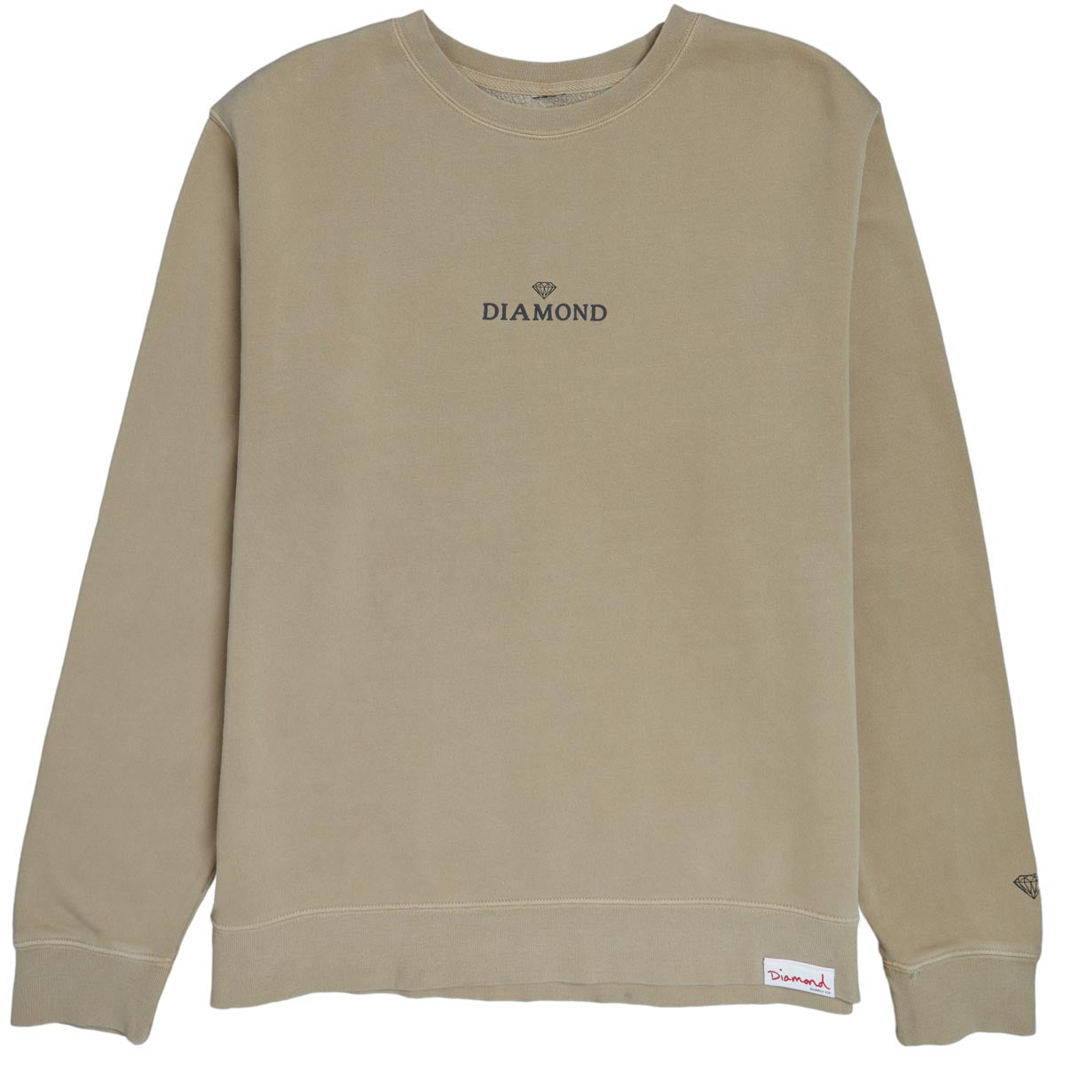 Diamond Supply Co. Classic Crewneck Sweatshirt - Pigment Sandstone image 1