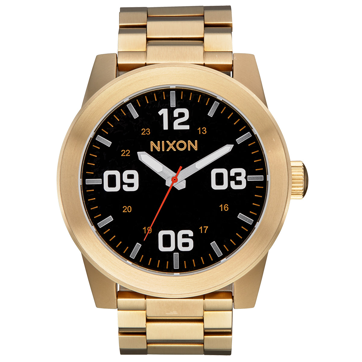 Nixon Corporal Stainless Steel Watch - Champagne/Black