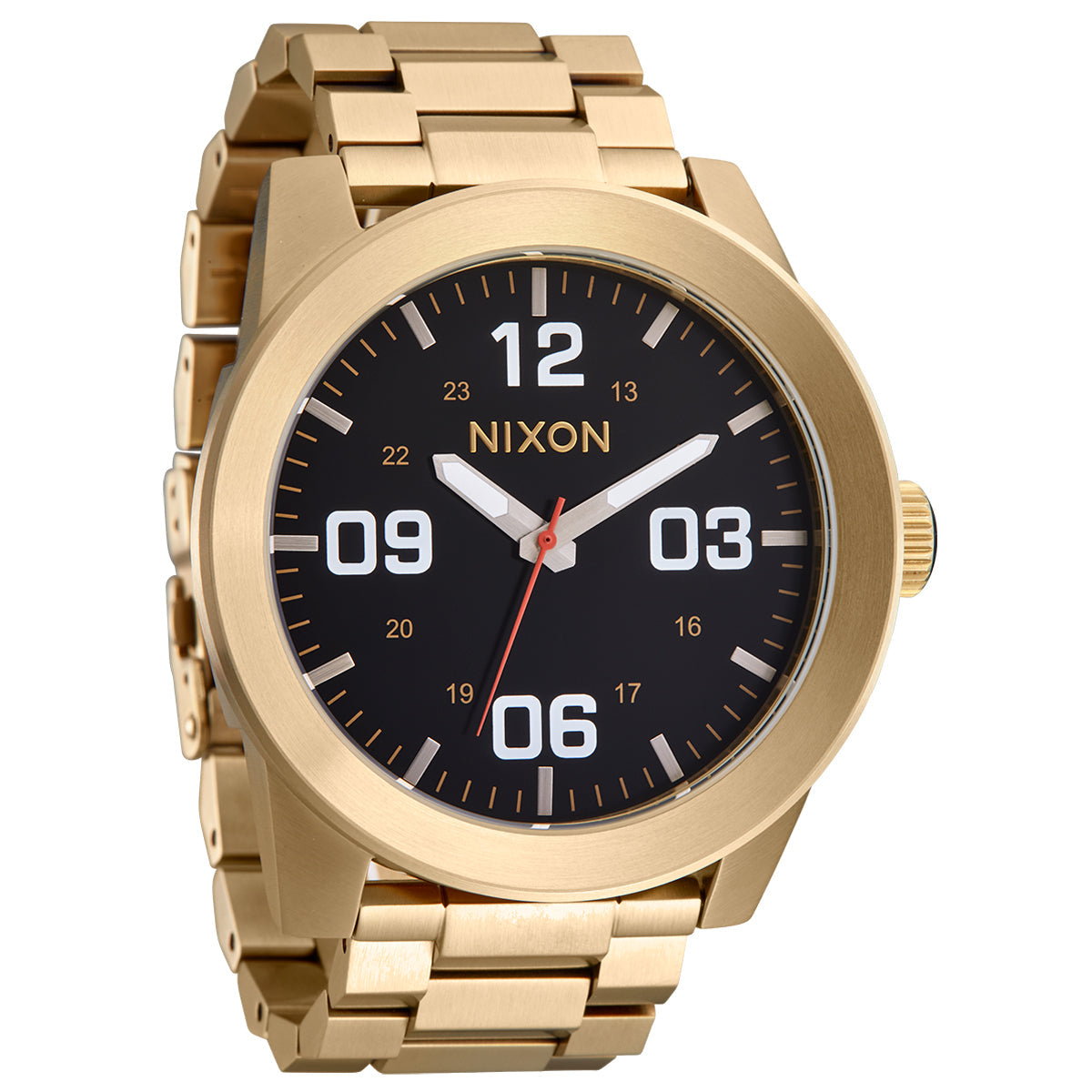 Nixon Corporal Stainless Steel Watch - Champagne/Black image 4