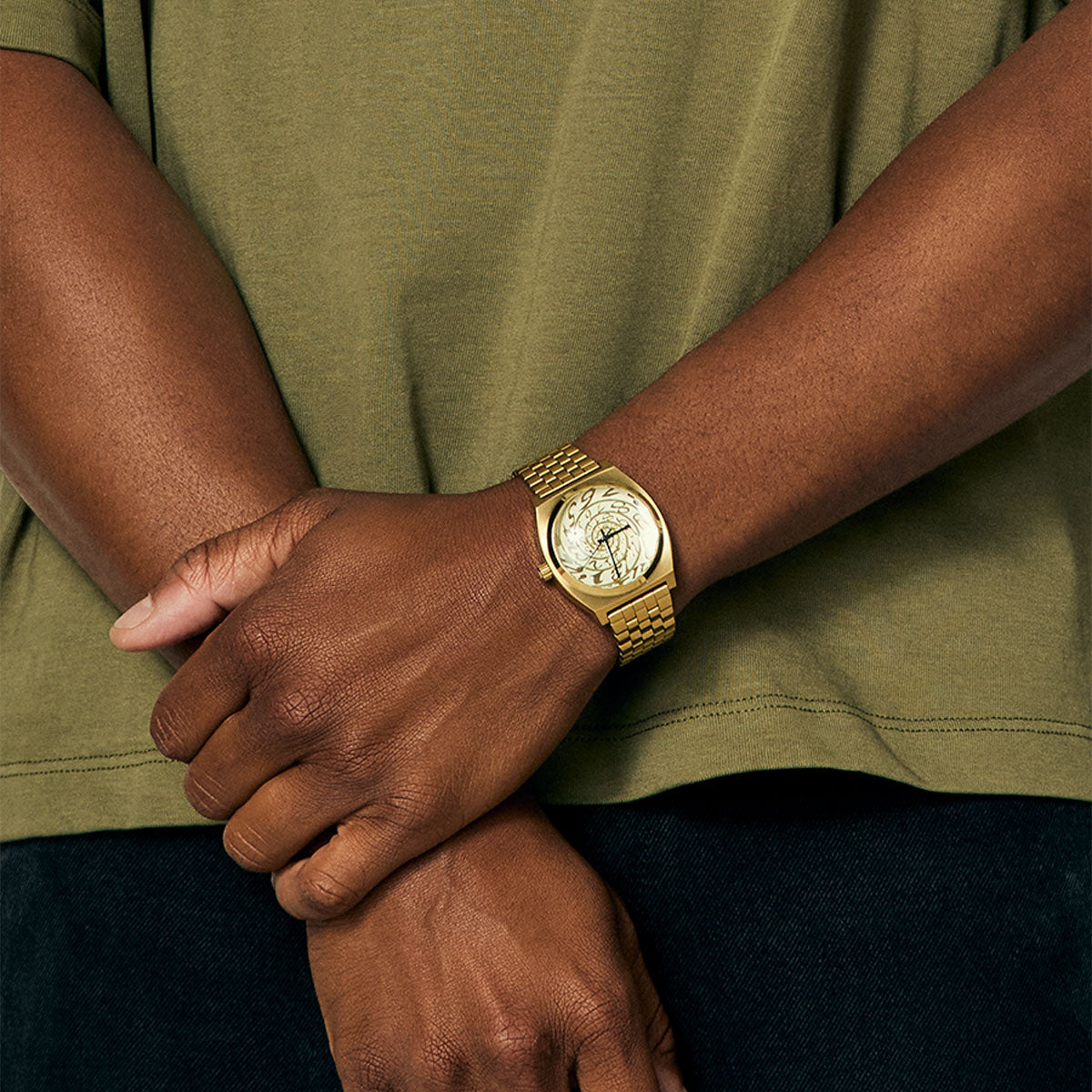 Nixon Time Teller Watch - 4th Dim Gold/Vintage White image 5