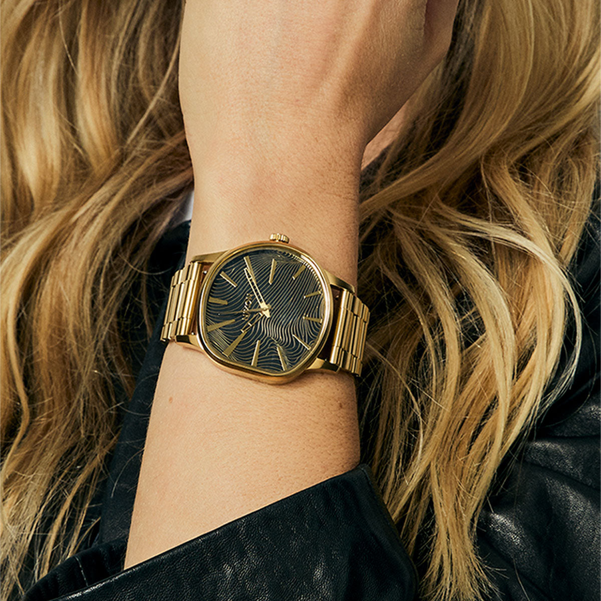 Nixon Sentry Wobble Watch - 4th Dim Gold/Black image 5