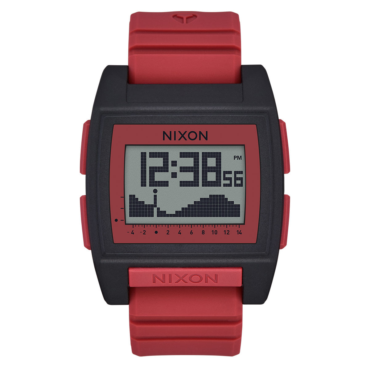 Nixon Base Tide Pro Watch - Black/Hot Sauce image 1