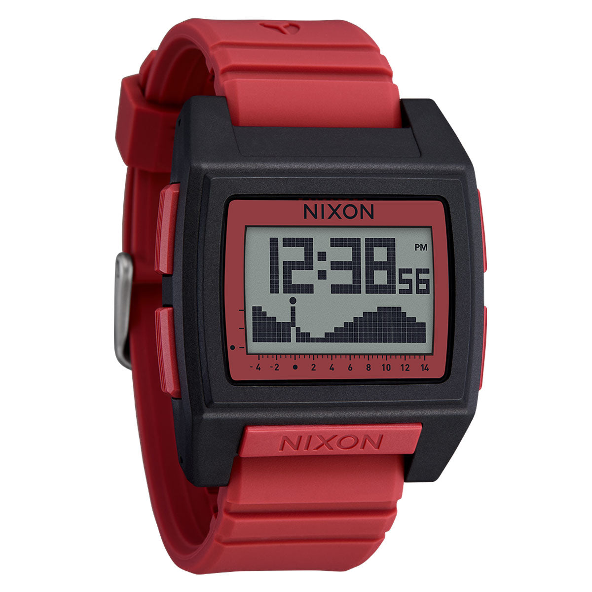 Nixon Base Tide Pro Watch - Black/Hot Sauce image 2