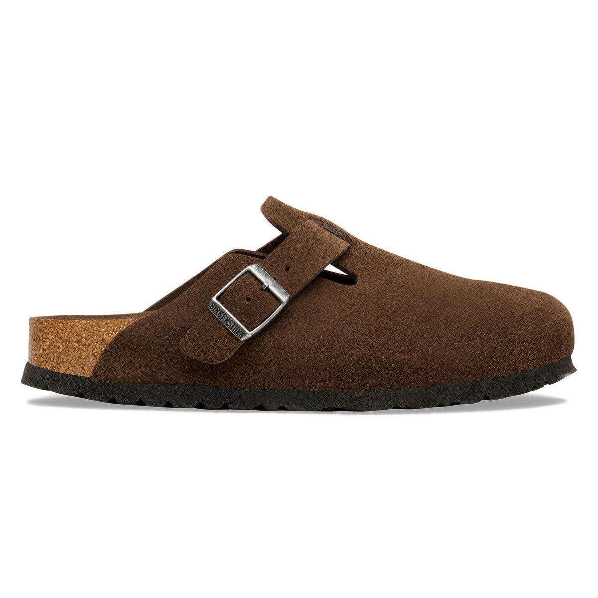 Birkenstock Womens Boston Soft Footbed Sandals - Carafe Suede image 1