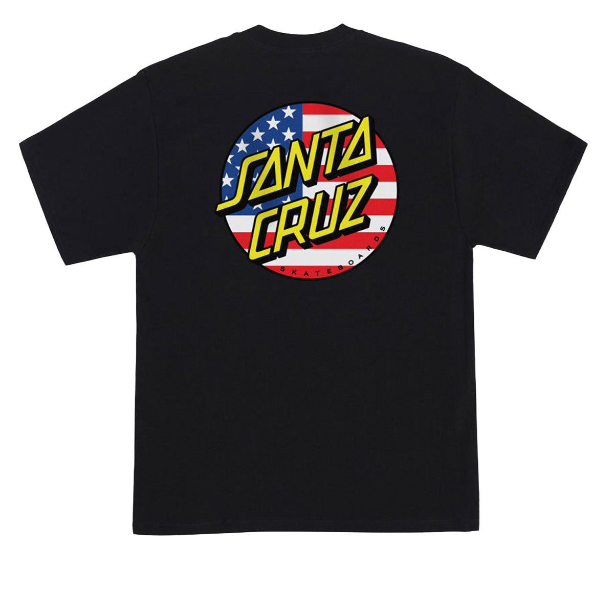 Santa Cruz July 4th Dot V2 T-Shirt - Black image 1